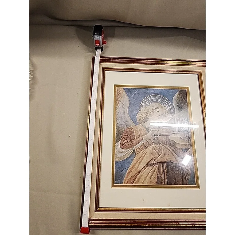 Print Art angel with violin artwork by Renaissance artist Melozzo di 16x13 Ang